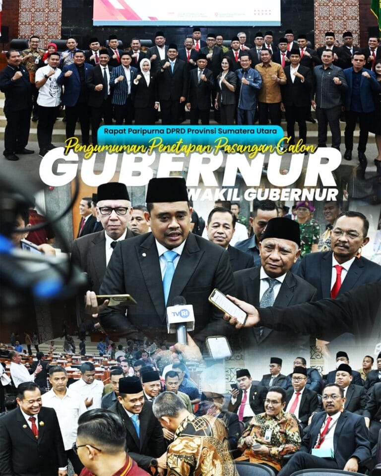 Resmi! DPRD Sumut Tetapkan Bobby Nasution – Surya Sebagai Gubernur Dan Wagub Terpilih