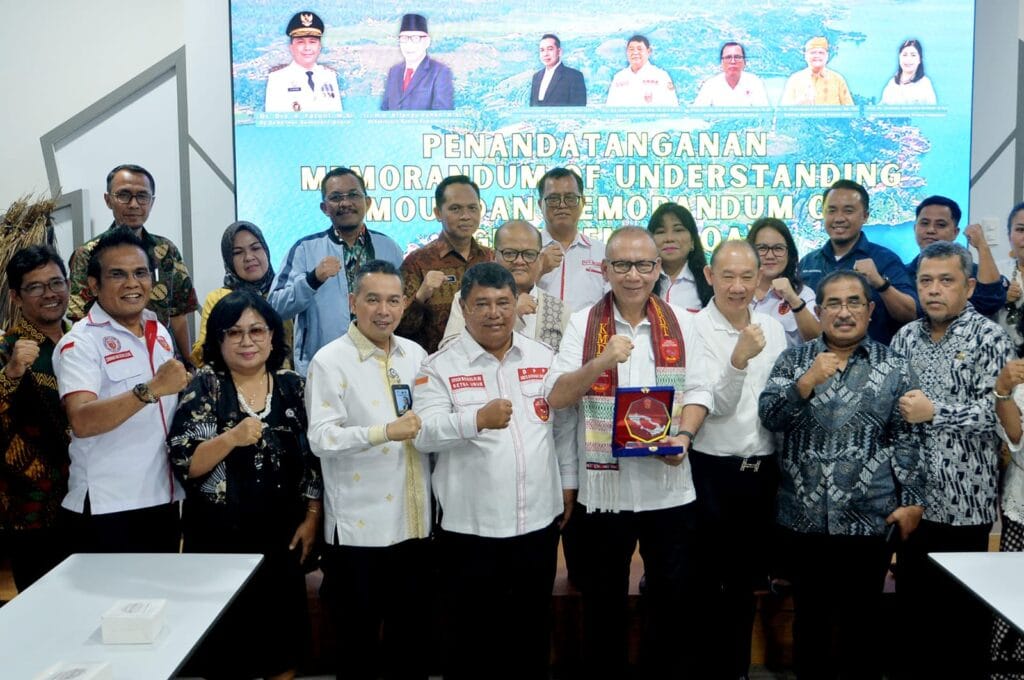 Pj Sekdaprov Sumut Saksikan Penandatanganan Kerja Sama dan Kesepahaman Toba Caldera UGG