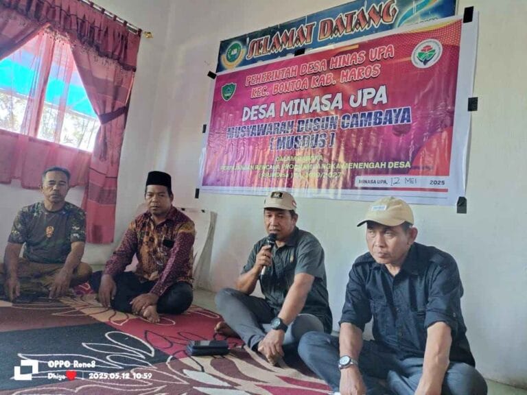 Musdus Cambayya Desa Minasa Upa: Sejumlah Usulan Masyarakat
