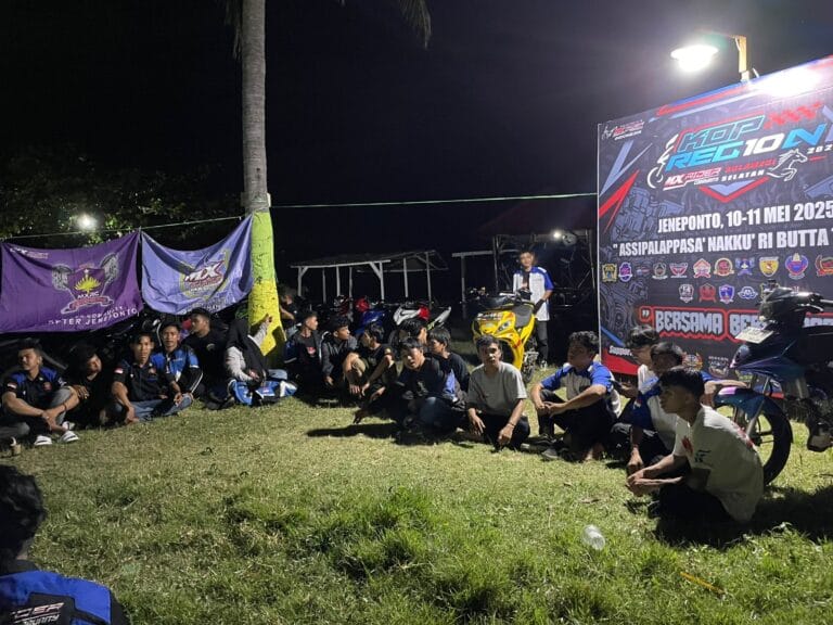 Kopregion ke-10 MX Rider Community Regional Sulawesi Sukses Digelar di Pantai Sunggu, Kab.Jeneponto.