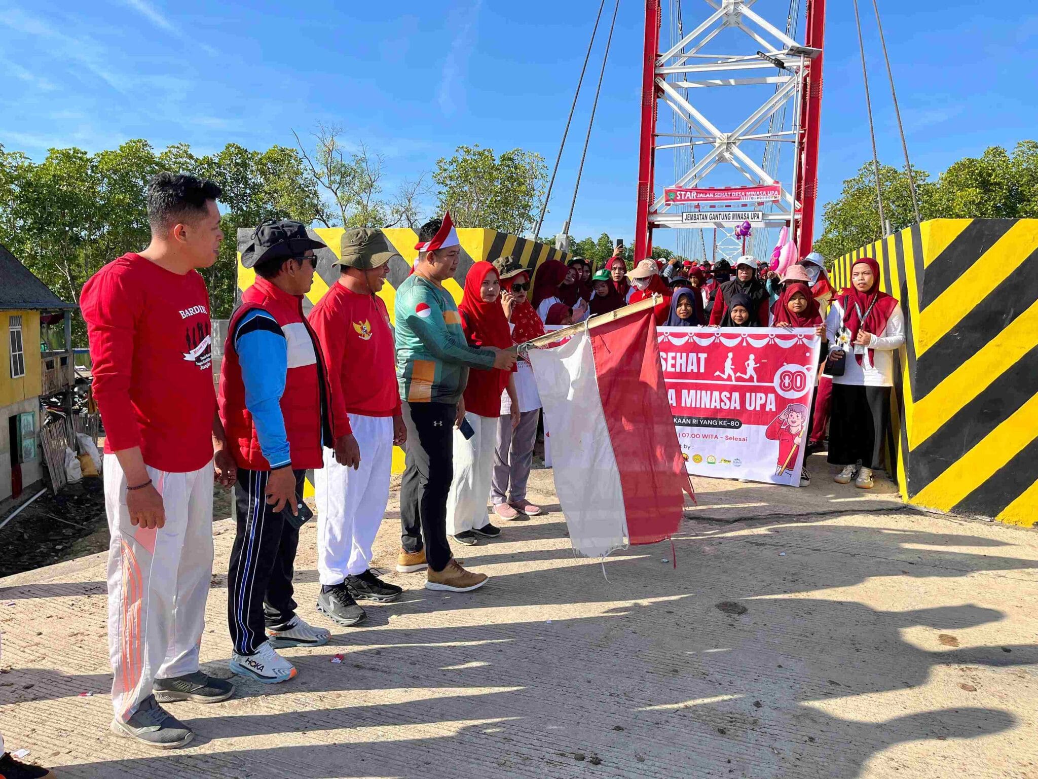 Minasa Upa Bergelora: Jalan Sehat HUT RI Ke-80 Penuh Semangat, Kolaborasi KKN UIN Alauddin Jadi Pemantik!
